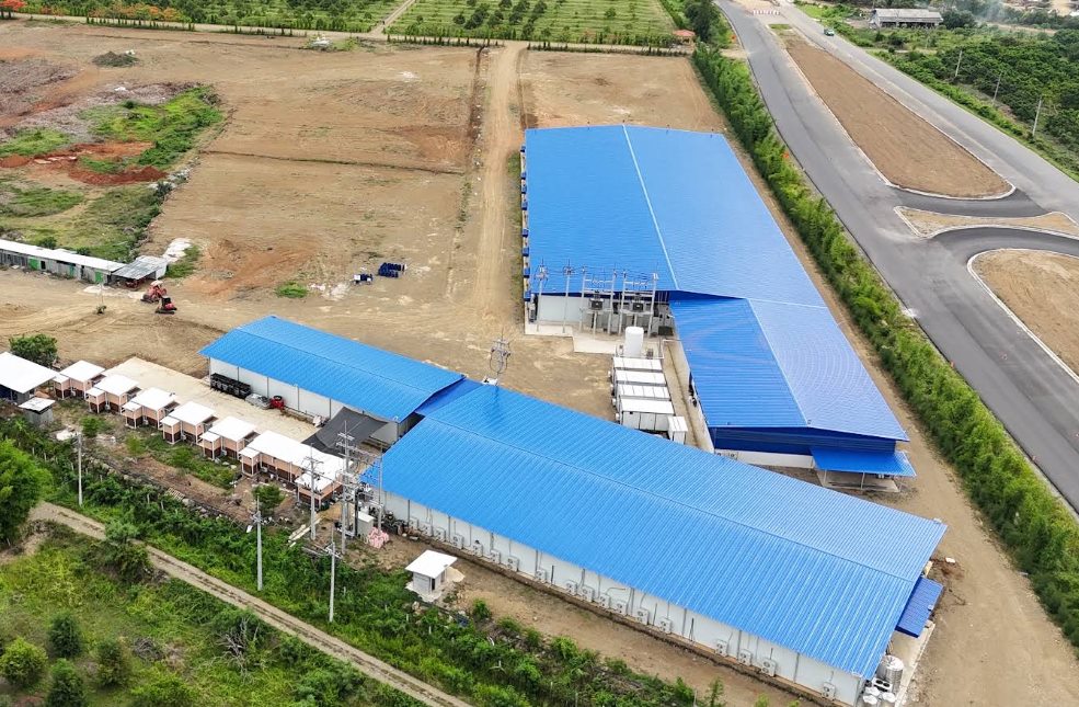 Aerial view of the Smoothly Harvest and Sabai Sabai farm facilities